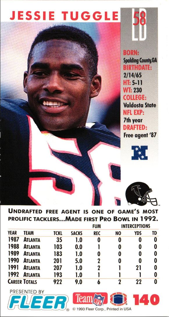 1993 GameDay Jessie Tuggle