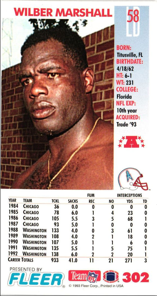 1993 GameDay Wilber Marshall