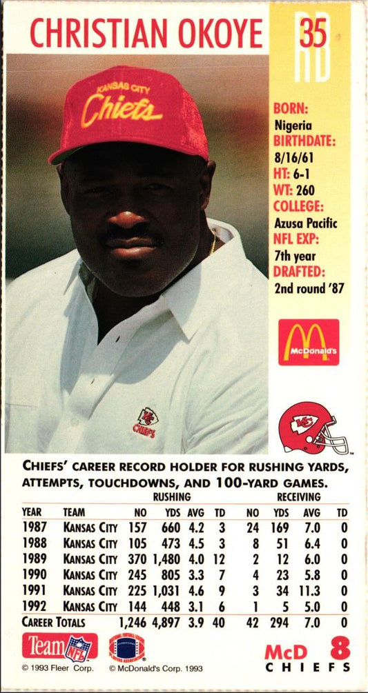 1993 GameDay Christian Okoye