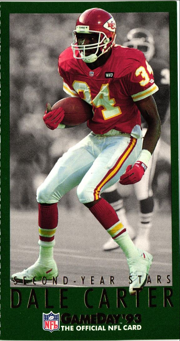 1993 GameDay Second Year Stars Dale Carter