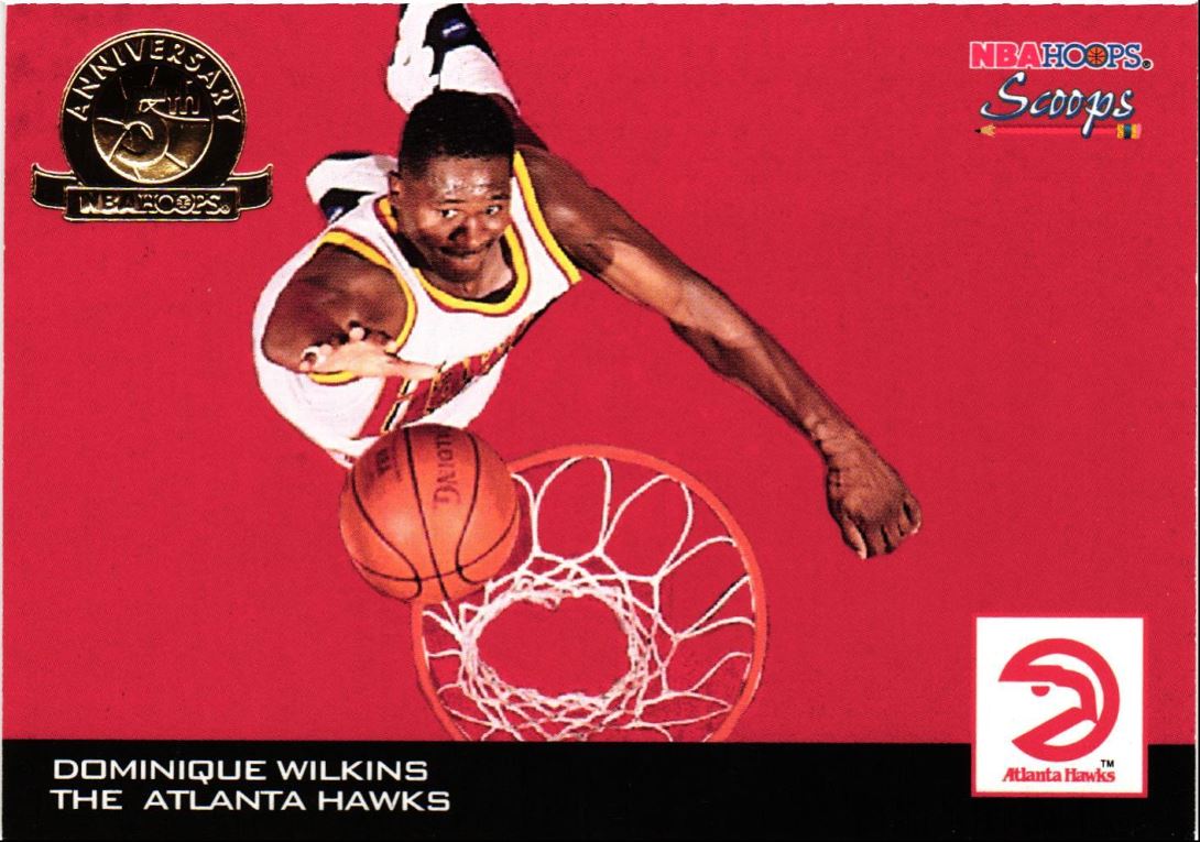 1993 Hoops Scoops Fifth Anniversary Gold Dominique Wilkins