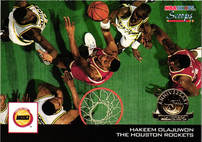 1993 Hoops Scoops Fifth Anniversary Gold Hakeem Olajuwon