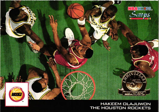 1993 Hoops Scoops Fifth Anniversary Gold Hakeem Olajuwon