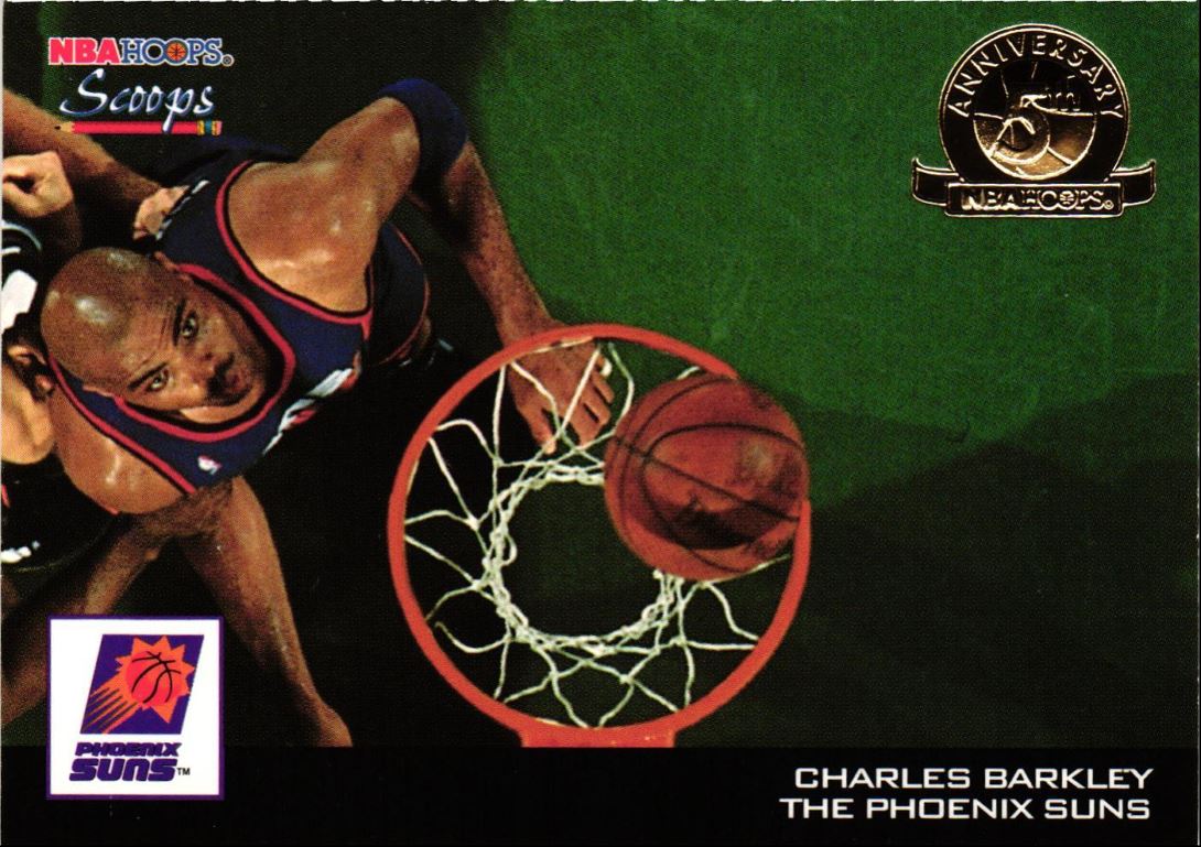 1993 Hoops Scoops Fifth Anniversary Gold Charles Barkley