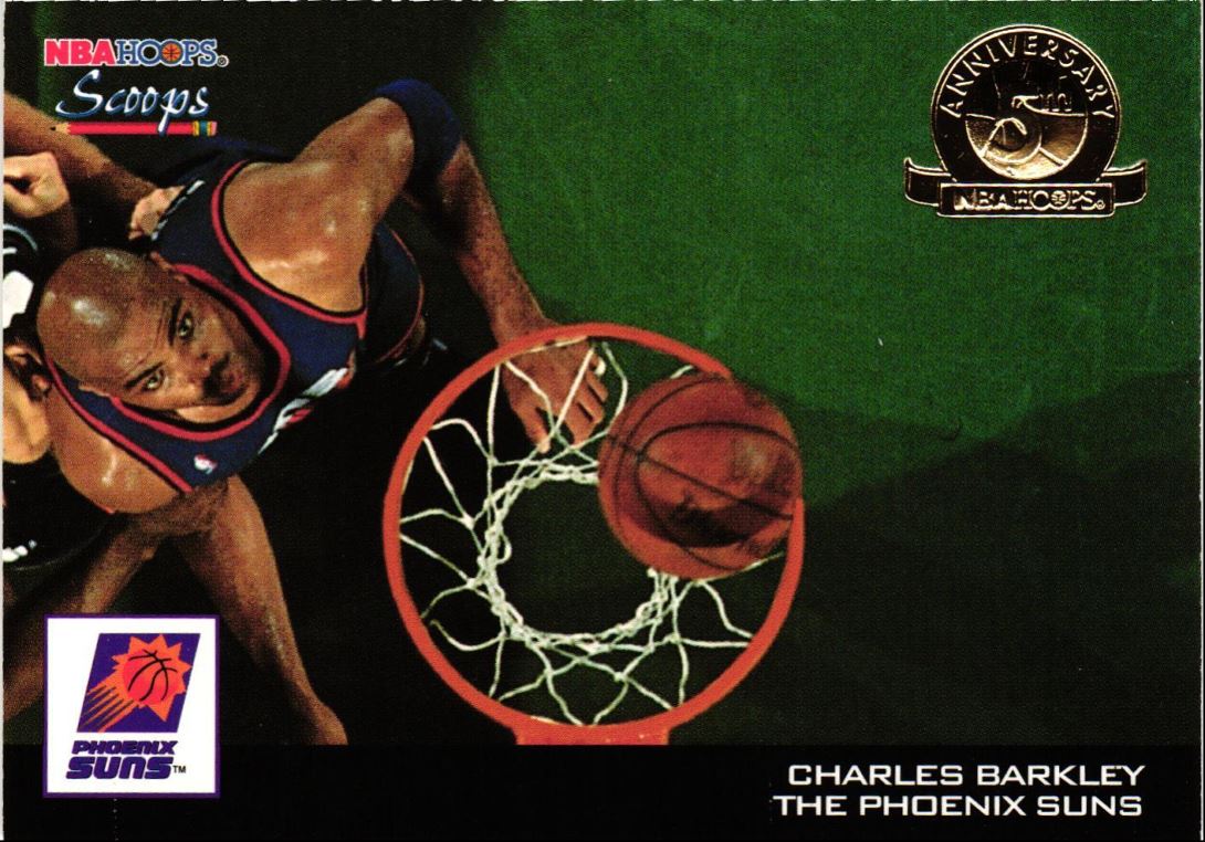 1993 Hoops Scoops Fifth Anniversary Gold Charles Barkley