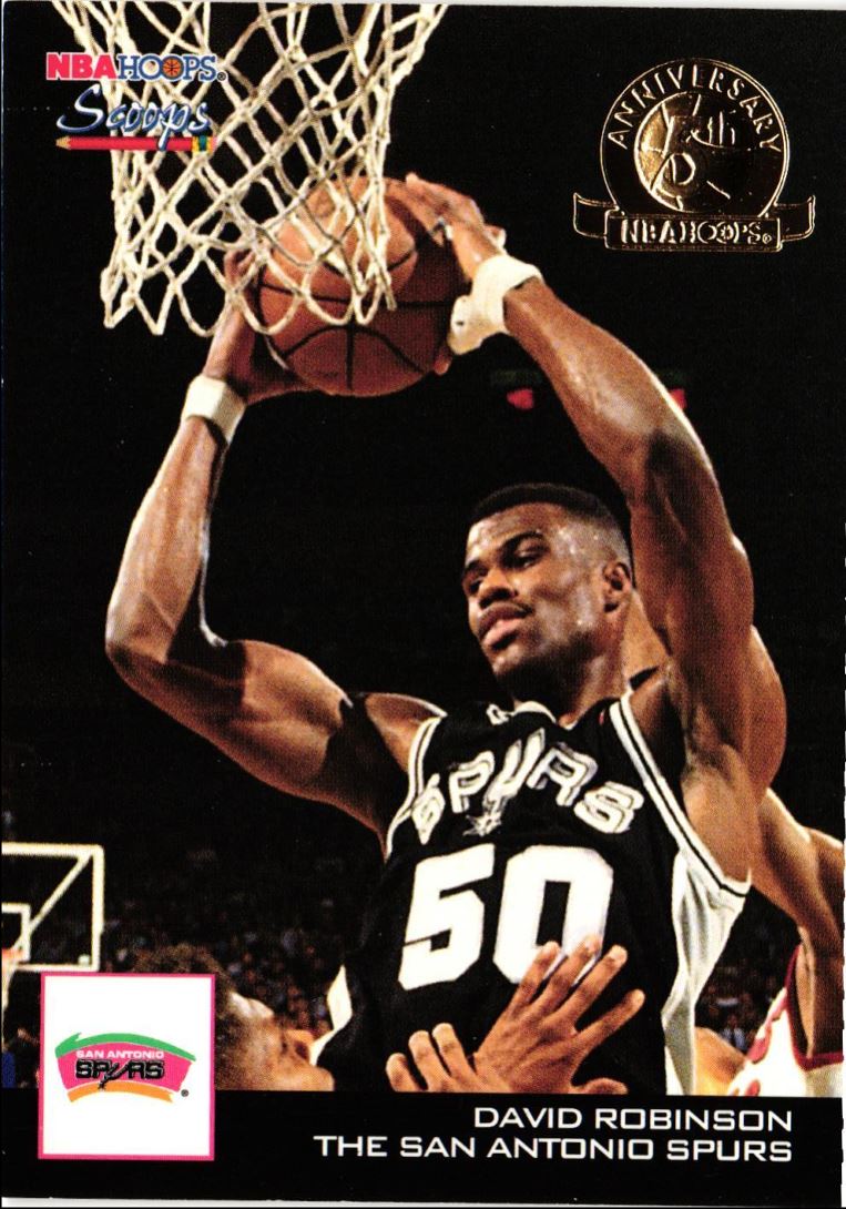 1993 Hoops Scoops Fifth Anniversary Gold David Robinson