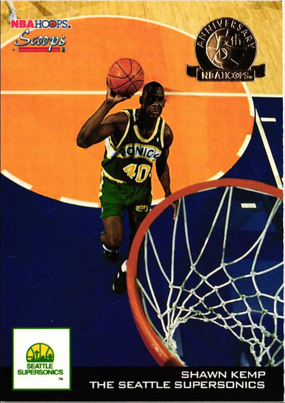 1993 Hoops Scoops Fifth Anniversary Gold Shawn Kemp