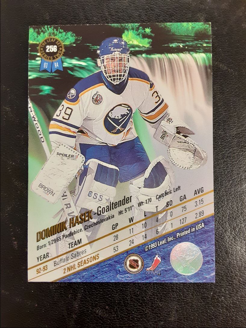 1993 Leaf Dominik Hasek