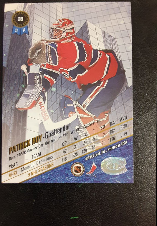 1993 Leaf Patrick Roy