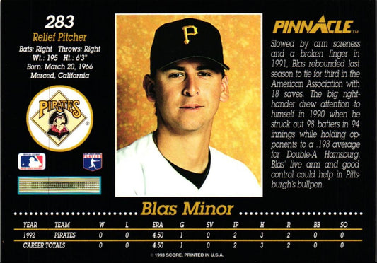 1993 Pinnacle Blas Minor