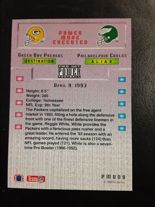 1993 Pro Set Power Update Power Moves Reggie White