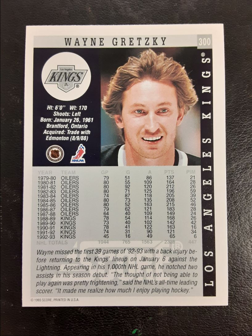 1993 Score Canadian Wayne Gretzky