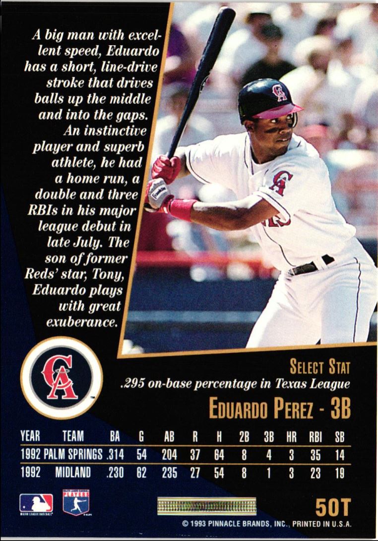 1993 Select Rookie/Traded Eduardo Perez