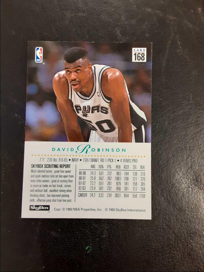 1993 SkyBox Premium David Robinson