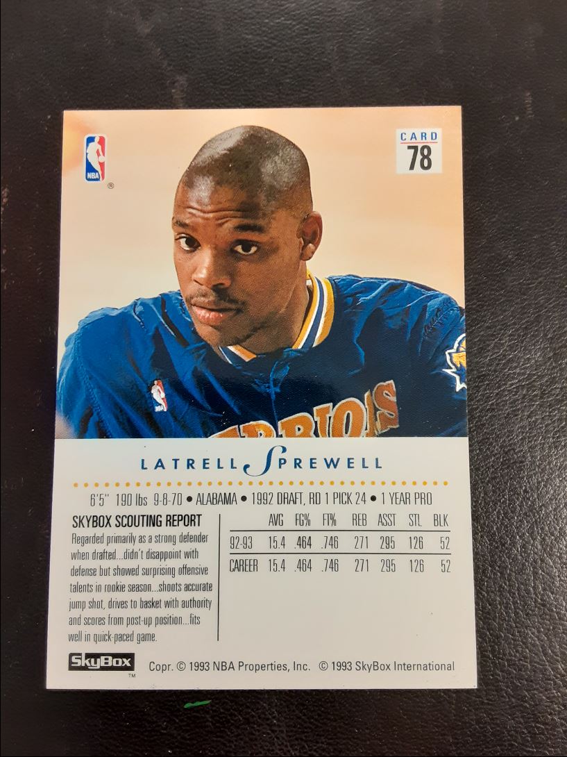 1993 SkyBox Premium Latrell Sprewell