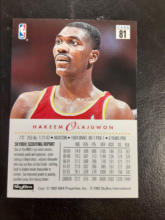 1993 SkyBox Premium Hakeem Olajuwon