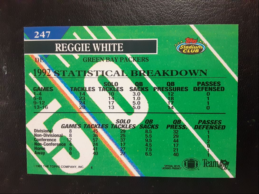 1993 Stadium Club Members Only Reggie White