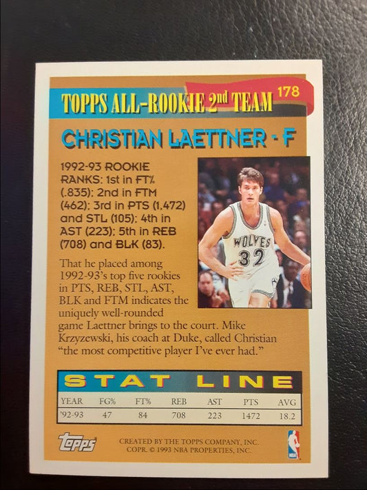 1993 Topps Gold Christian Laettner