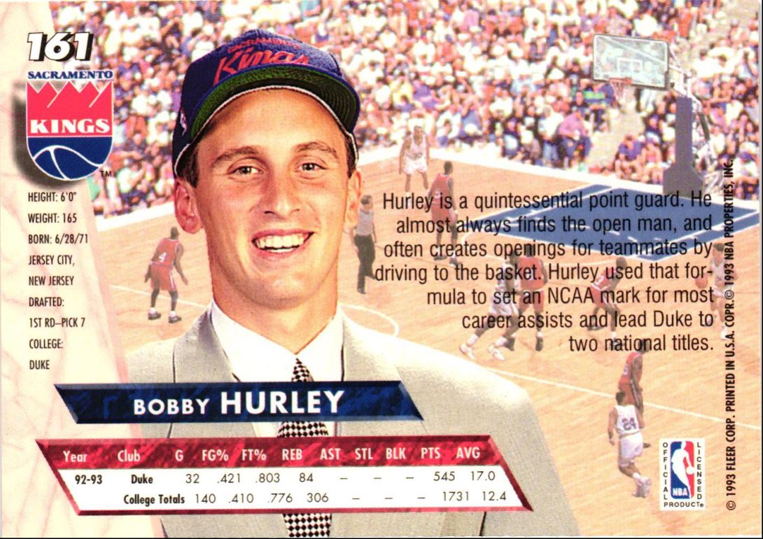 1993 Ultra Bobby Hurley