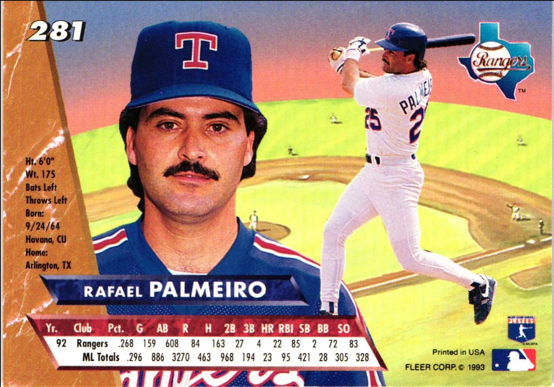 1993 Ultra Rafael Palmeiro