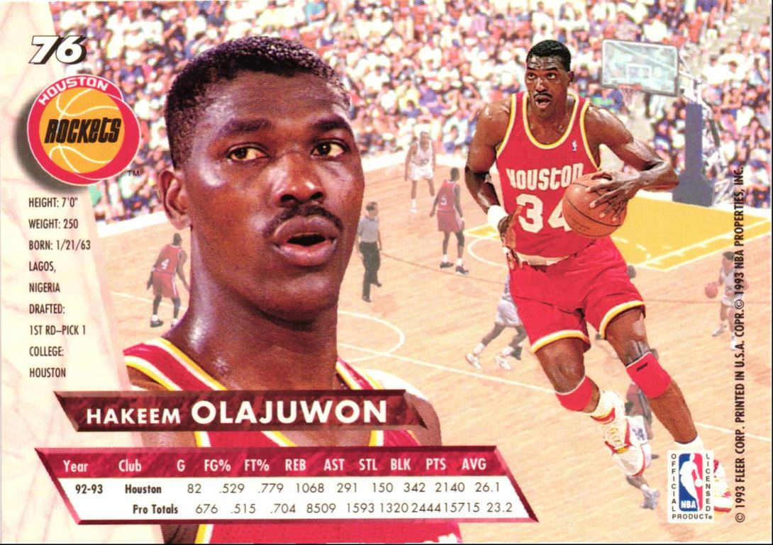 1993 Ultra Hakeem Olajuwon