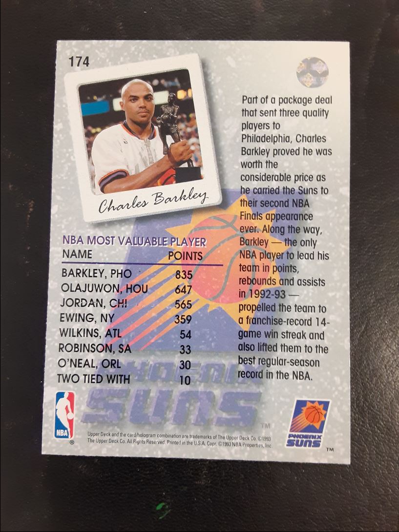 1993 Upper Deck Charles Barkley