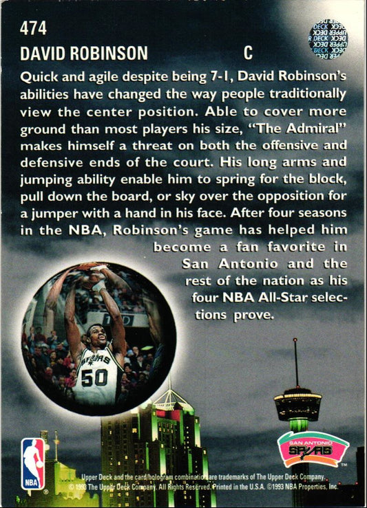 1993 Upper Deck David Robinson