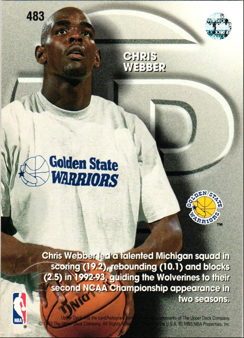 1993 Upper Deck Chris Webber