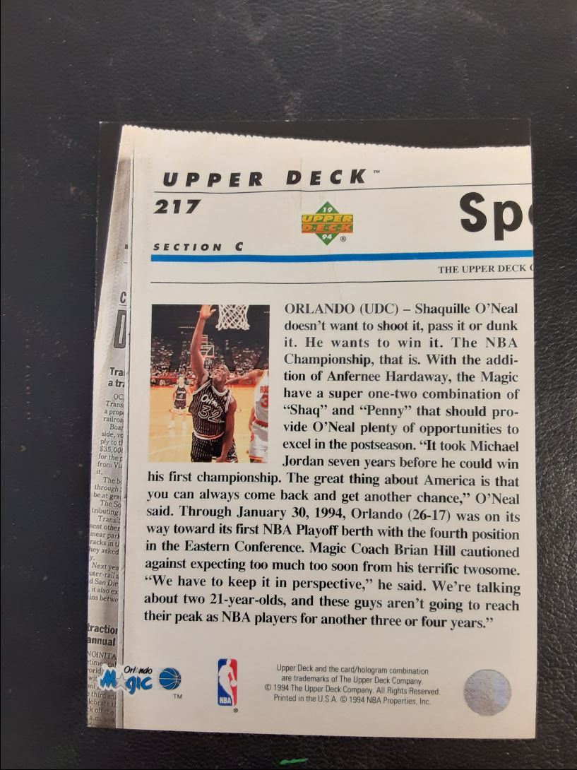 1993 Upper Deck Special Edition Orlando's Magic