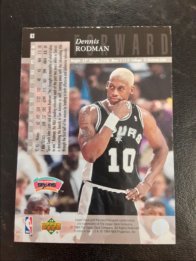 1993 Upper Deck Special Edition Electric Court Dennis Rodman