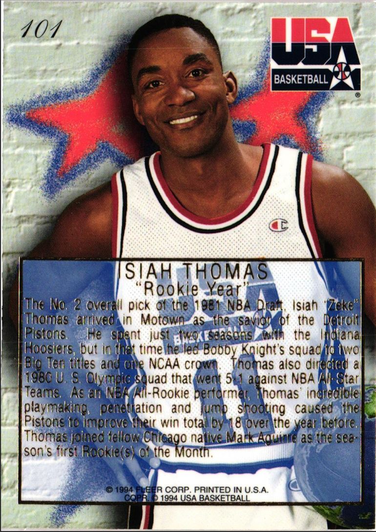 1994 Flair USA Isiah Thomas