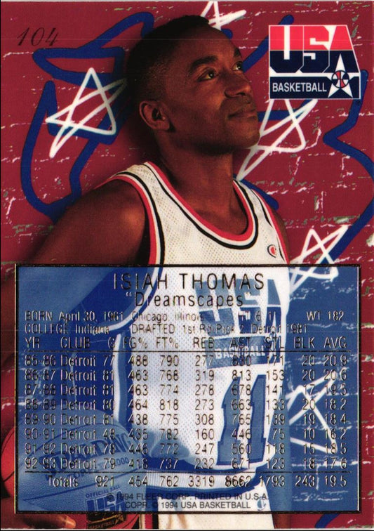 1994 Flair USA Isiah Thomas