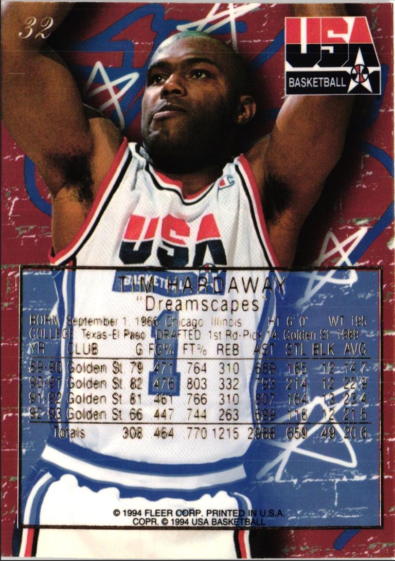 1994 Flair USA Tim Hardaway