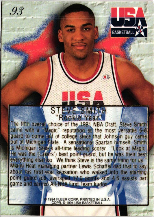 1994 Flair USA Steve Smith