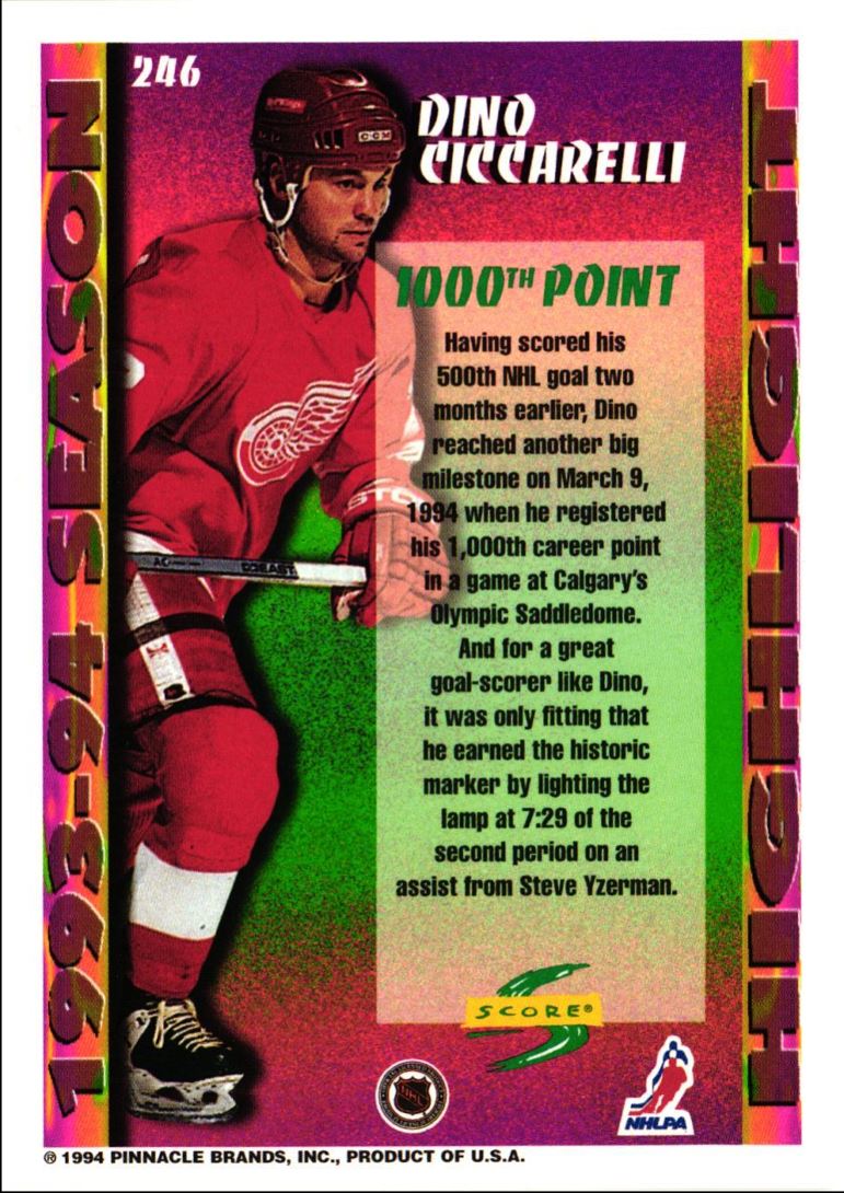 1994 Score Dino Ciccarelli