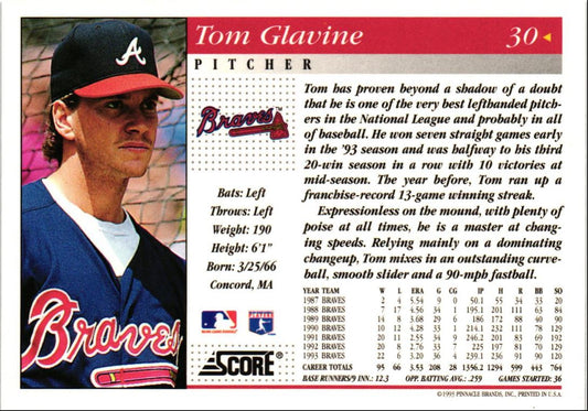 1994 Score Tom Glavine
