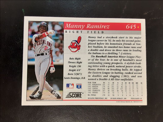 1994 Score Manny Ramirez