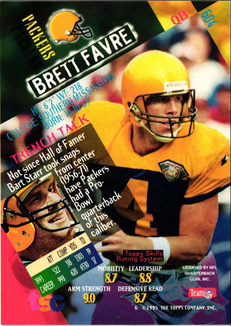 1994 Stadium Club Brett Favre