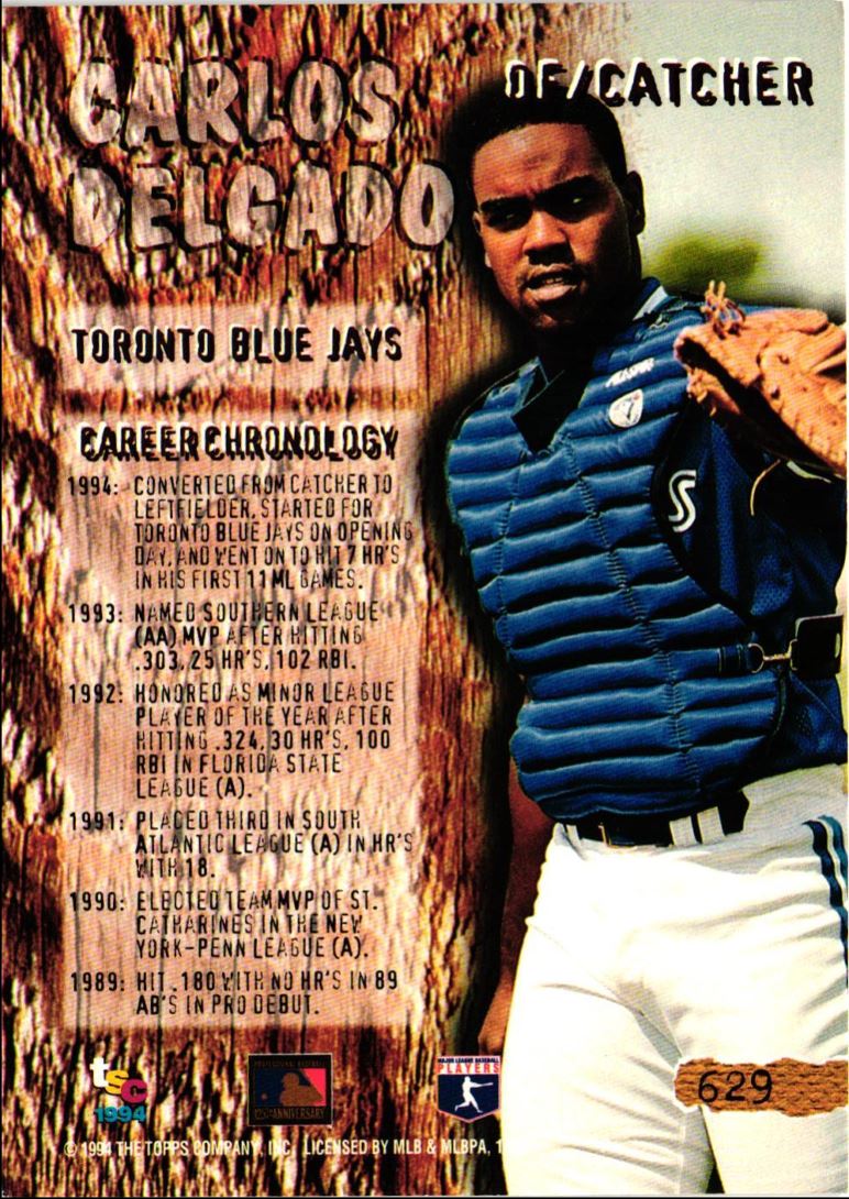 1994 Stadium Club Carlos Delgado