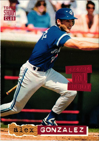 1994 Stadium Club First Day Issue Alex Gonzalez