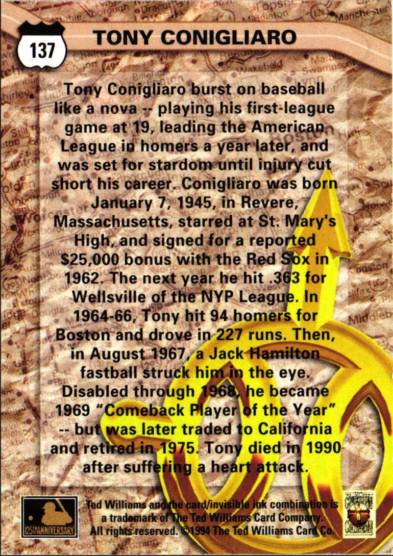 1994 Ted Williams Tony Conigliaro