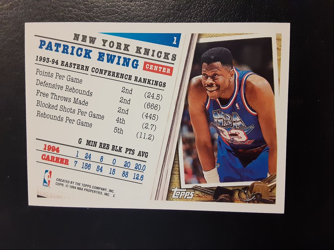 1994 Topps Patrick Ewing