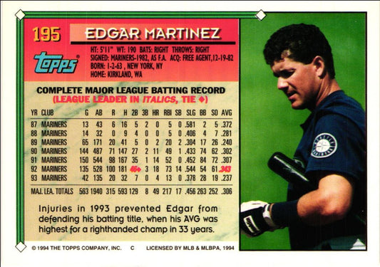 1994 Topps Edgar Martinez