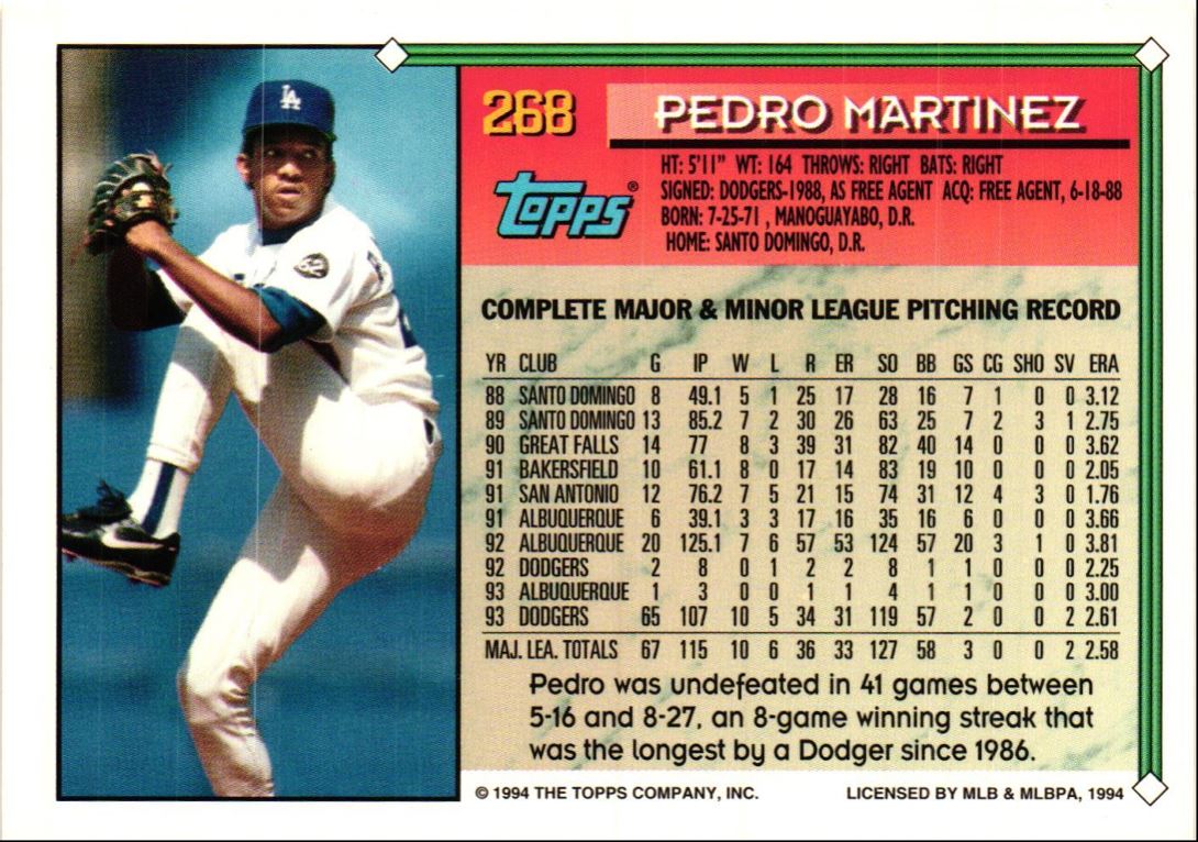 1994 Topps Pedro Martinez