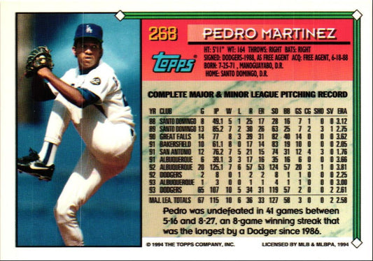 1994 Topps Pedro Martinez