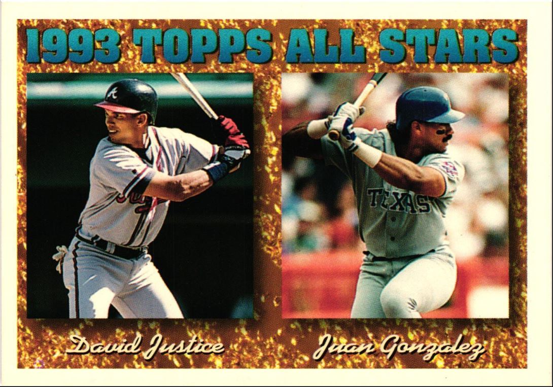 1994 Topps David Justice/Juan Gonzalez