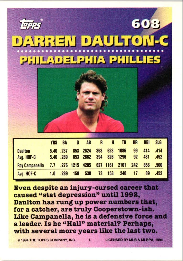 1994 Topps Darren Daulton