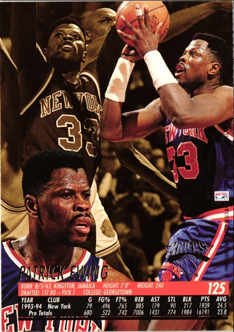 1994 Ultra Patrick Ewing