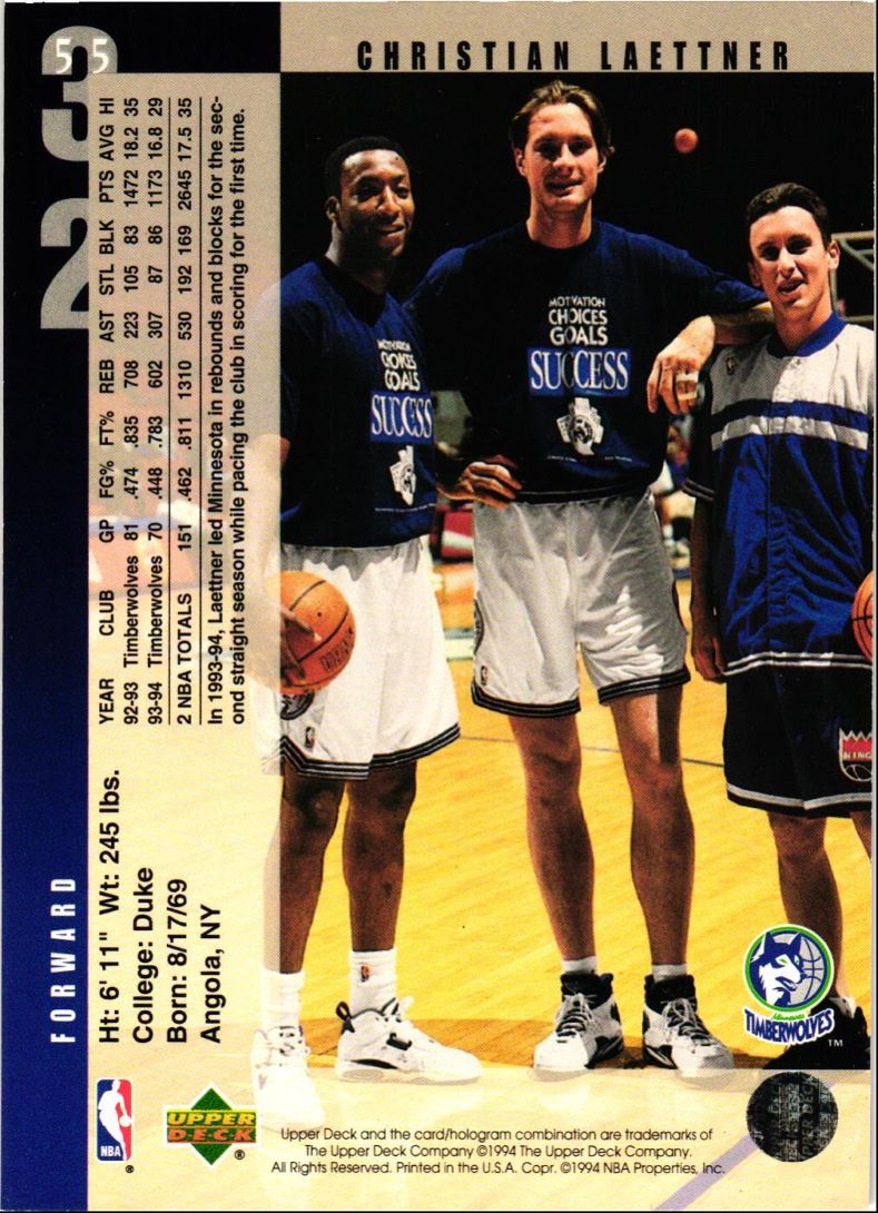 1994 Upper Deck Christian Laettner