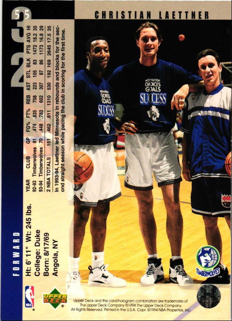 1994 Upper Deck Christian Laettner